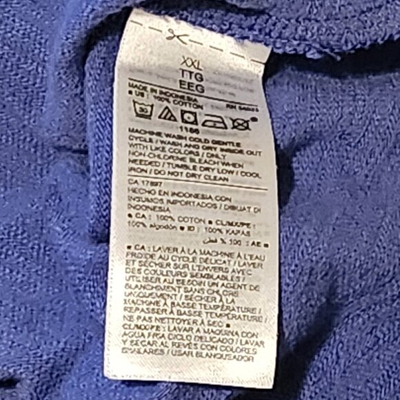 Old Navy Women's Blue Front Tie Shirt, Size XXL - Picture 5 of 6